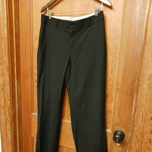 Banana Republic Jackson Fit Black Trouser Pants 8 Wool Blend Career Professional